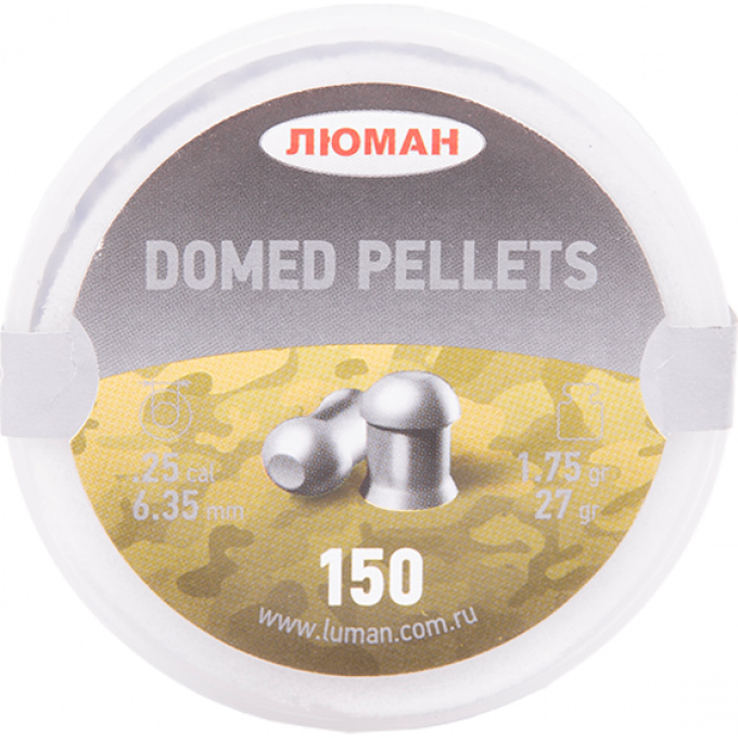 Пуля пневматическая DOMED PELLETS 6,35мм, 1,75гр (150 шт.) 00262344 Пуля пневматическая DOMED PELLETS 6,35мм, 1,75гр (150 шт.) 00262344