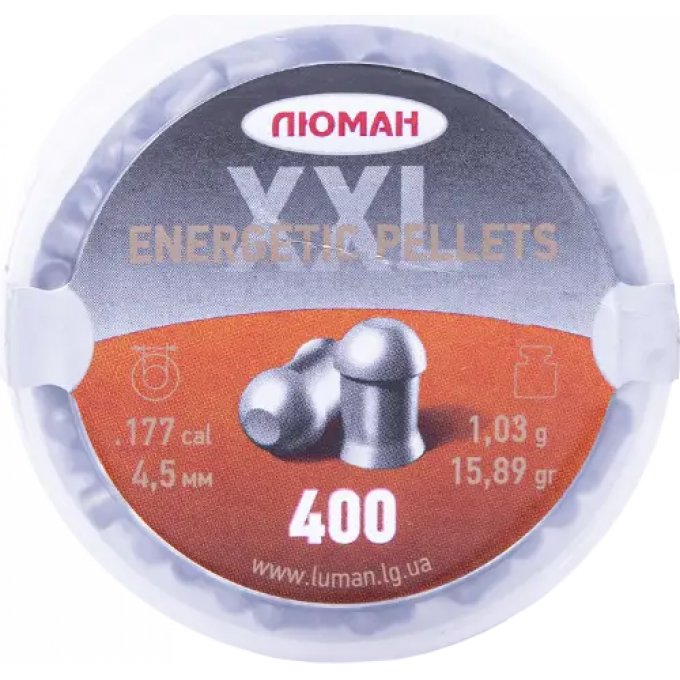 Пуля пневматическая ENERGETIC PELLETS XХL, 1,03 гр, 4,5 мм (400 шт.) 00183771 Пуля пневматическая ENERGETIC PELLETS XХL, 1,03 гр, 4,5 мм (400 шт.) 00183771
